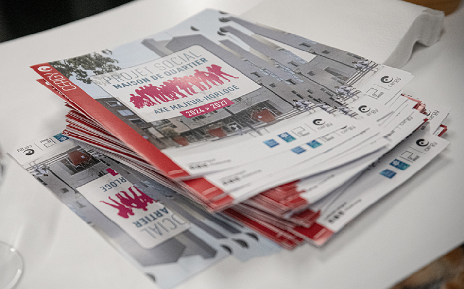 projet social de la maison de quartier Axe Majeur Horloge 2024 - 2027
