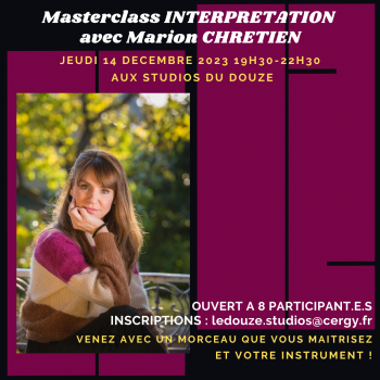 Atelier interprétation avec Marion Chrétien